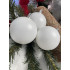 Set globuri de Craciun, 20 bucati, 8cm, alb mat [16]