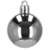 Set globuri de Craciun, 20 bucati, 3 modele, 4cm, argintiu [7]