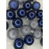 Set globuri de Craciun, 20 bucati, 3 modele, 4cm, albastru marin [15]