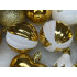 Set globuri si decoratiuni de Craciun, 155 piese, diverse dimensiuni, auriu [19]