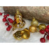 Set globuri si decoratiuni de Craciun, 155 piese, diverse dimensiuni, auriu [25]