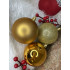 Set globuri si decoratiuni de Craciun, 155 piese, diverse dimensiuni, auriu [30]