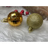 Set globuri si decoratiuni de Craciun, 155 piese, diverse dimensiuni, auriu [32]