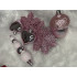 Set globuri si decoratiuni de Craciun, 155 piese, diverse dimensiuni, roz [17]