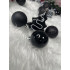 Set globuri si decoratiuni de Craciun, 77 piese, diverse dimensiuni, negru [22]