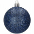 Set globuri si decoratiuni de Craciun, 77 piese, diverse dimensiuni, albastru inchis [3]