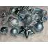 Set globuri si decoratiuni de Craciun, 77 piese, diverse dimensiuni, albastru [27]