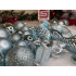 Set globuri si decoratiuni de Craciun, 72 piese, diverse dimensiuni, albastru [20]