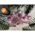Set globuri si decoratiuni de Craciun, 101 piese, diverse dimensiuni, alb roz [16]