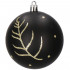 Set globuri de Craciun, 16 bucati, 8cm, 6 modele, negru auriu [5]