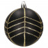 Set globuri de Craciun, 16 bucati, 8cm, 6 modele, negru auriu [6]