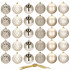 Set globuri de Craciun, 30 bucati, 6 modele, 8cm, auriu [3]