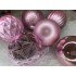 Set globuri de Craciun, 30 bucati, 6 modele, 8cm, roz [17]