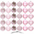 Set globuri de Craciun, 30 bucati, 6 modele, 8cm, roz [11]