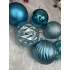 Set globuri de Craciun, 30 bucati, 6 modele, 8cm, albastru [12]