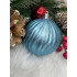 Set globuri de Craciun, 30 bucati, 6 modele, 8cm, albastru [24]