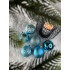 Set globuri de Craciun, 30 bucati, 6 modele, 8cm, albastru [29]