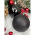 Set globuri de Craciun, 30 bucati, 8cm, 6 modele, negru [22]