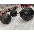 Set globuri de Craciun, 30 bucati, 8cm, 6 modele, negru [30]