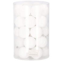 Set globuri de Craciun, 30 bucati, 8cm, 6 modele, alb Set globuri de Craciun, 30 bucati, 8cm, 6 modele, alb