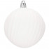 Set globuri de Craciun, 30 bucati, 8cm, 6 modele, alb [3]