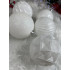 Set globuri de Craciun, 30 bucati, 8cm, 6 modele, alb [12]