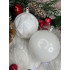 Set globuri de Craciun, 30 bucati, 8cm, 6 modele, alb [20]