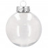 Set globuri de Craciun Inedit, 30 bucati, 7cm, transparente si alb [6]