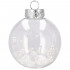 Set globuri de Craciun Inedit, 30 bucati, 7cm, transparente si alb [7]