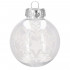 Set globuri de Craciun Inedit, 30 bucati, 7cm, transparente si alb [8]