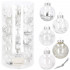 Set globuri de Craciun Inedit, 30 bucati, 7cm, transparente si argintiu [2]