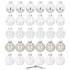 Set globuri de Craciun Inedit, 30 bucati, 7cm, transparente si argintiu [3]