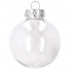 Set globuri de Craciun Inedit, 30 bucati, 7cm, transparente si argintiu [5]