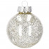 Set globuri de Craciun Inedit, 30 bucati, 7cm, transparente si argintiu [6]