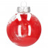 Set globuri de Craciun Inedit, 30 bucati, 7cm, transparente si rosu [8]