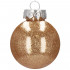 Set globuri de Craciun Inedit, 30 bucati, 6cm, transparente si auriu [4]
