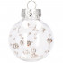 Set globuri de Craciun Inedit, 30 bucati, 6cm, transparente si auriu [8]