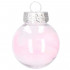 Set globuri de Craciun Inedit, 24 bucati, 5cm, transparente si roz pal [3]