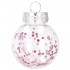 Set globuri de Craciun Inedit, 24 bucati, 5cm, transparente si roz pal [4]