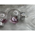 Set globuri de Craciun Inedit, 24 bucati, 5cm, transparente si roz pal [27]