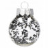 Set globuri de Craciun Inedit, 24 bucati, 5cm, transparente cu interior negru [6]