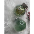 Set globuri de Craciun Inedit, 24 bucati, 5cm, transparente si verde [14]