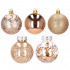 Set globuri de Craciun Inedit, 30 bucati, 6cm, transparente si aramiu [9]