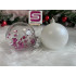 Set globuri de Craciun Inedit, 30 bucati, 6cm, transparente si roz [23]