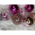 Set globuri de Craciun Inedit, 30 bucati, 6cm, transparente si roz [30]