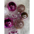 Set globuri de Craciun Inedit, 30 bucati, 6cm, transparente si roz [31]