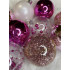 Set globuri de Craciun Inedit, 30 bucati, 6cm, transparente si roz [34]
