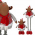 (DL) Figurina Craciun, Ren, picioare telescopice, inaltime extensibila 55-95cm [13]