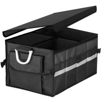 Organizator pentru portbagaj tip lada, cu buzunare laterale, pliabil, 30x58x33cm, negru Organizator pentru portbagaj tip lada, cu buzunare laterale, pliabil, 30x58x33cm, negru