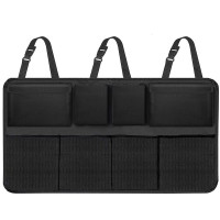 Organizator pentru spatarul masinii, cu 8 buzunare, 88x46cm, negru Organizator pentru spatarul masinii, cu 8 buzunare, 88x46cm, negru
